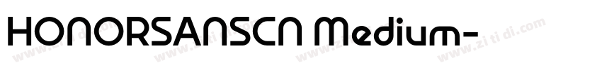HONORSANSCN Medium字体转换